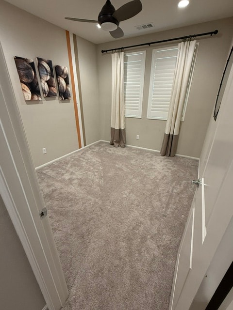 Room with carpet before the flooring update